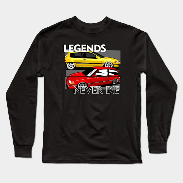 honda legend never die Long Sleeve T-Shirt by small alley co